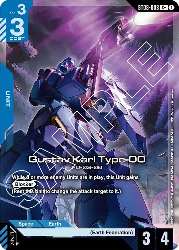 Gustav Karl Type-00 (C+) — Starter Deck 08: Flash of Radiance card