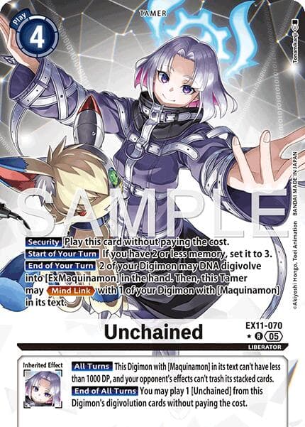 Unchained (Alternate Art) — Dawn of Liberator card