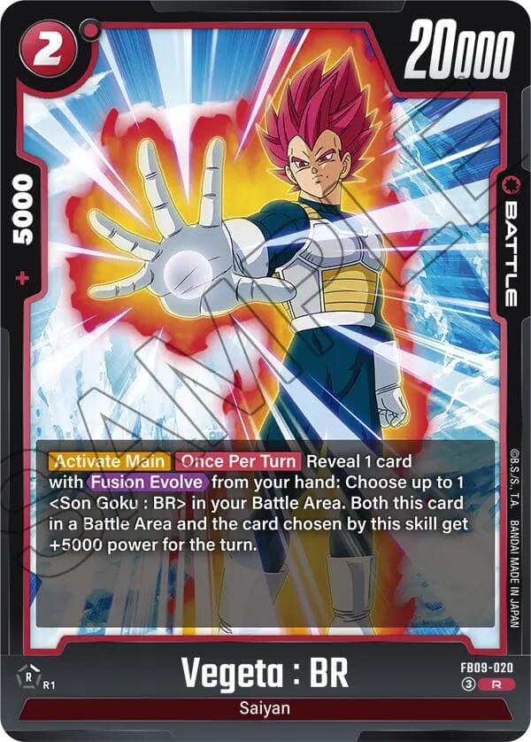Vegeta : BR - FB09-020 — Dual Evolution card