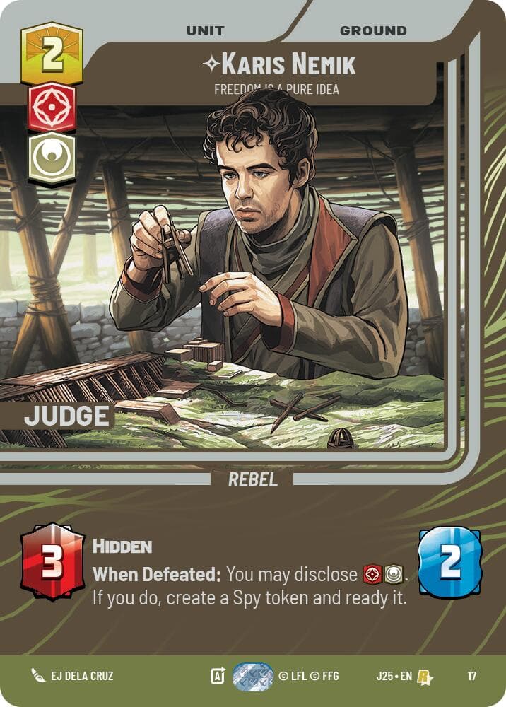 Karis Nemik - Freedom is a Pure Idea — Judge Promos card