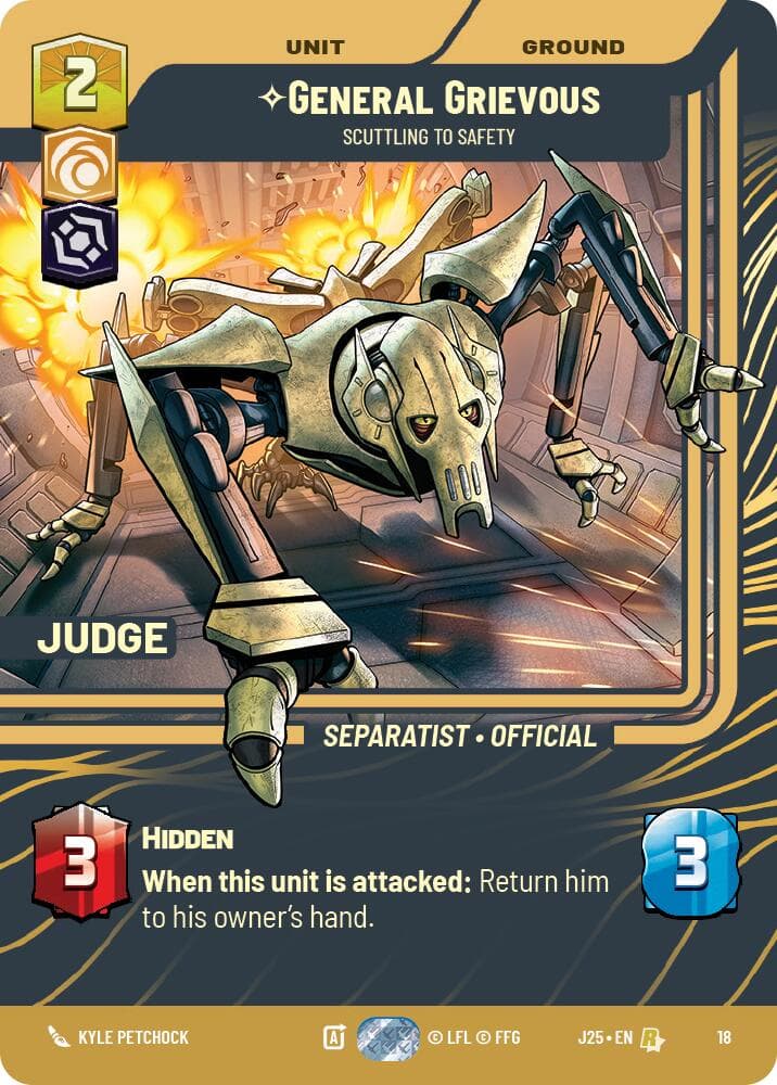 General Grievous - Scuttling to Safety — Judge Promos card