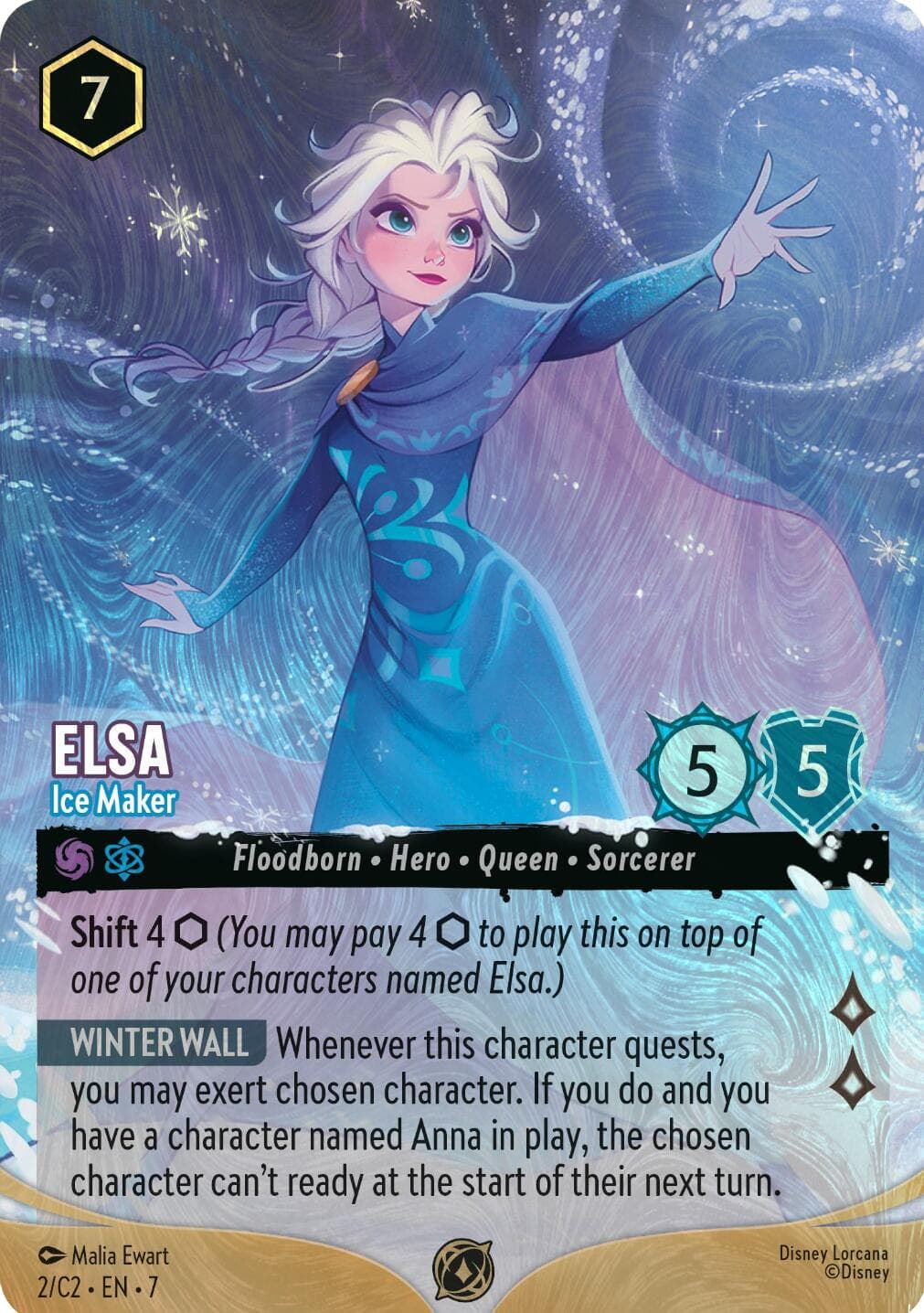 Elsa - Ice Maker (Foil) — Disney Lorcana Promo Cards card