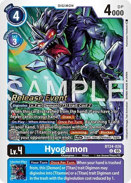 Hyogamon — Time Stranger Release Event Cards card