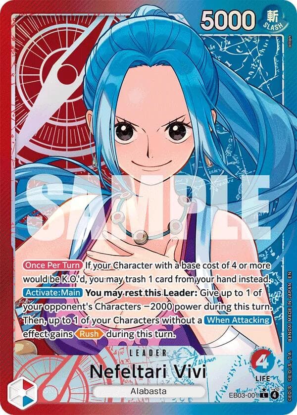 Nefeltari Vivi (001) (Alternate Art) — Extra Booster: One Piece Heroines Edition card