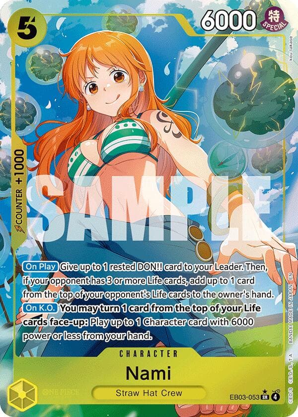 Nami (053) (Alternate Art) — Extra Booster: One Piece Heroines Edition card