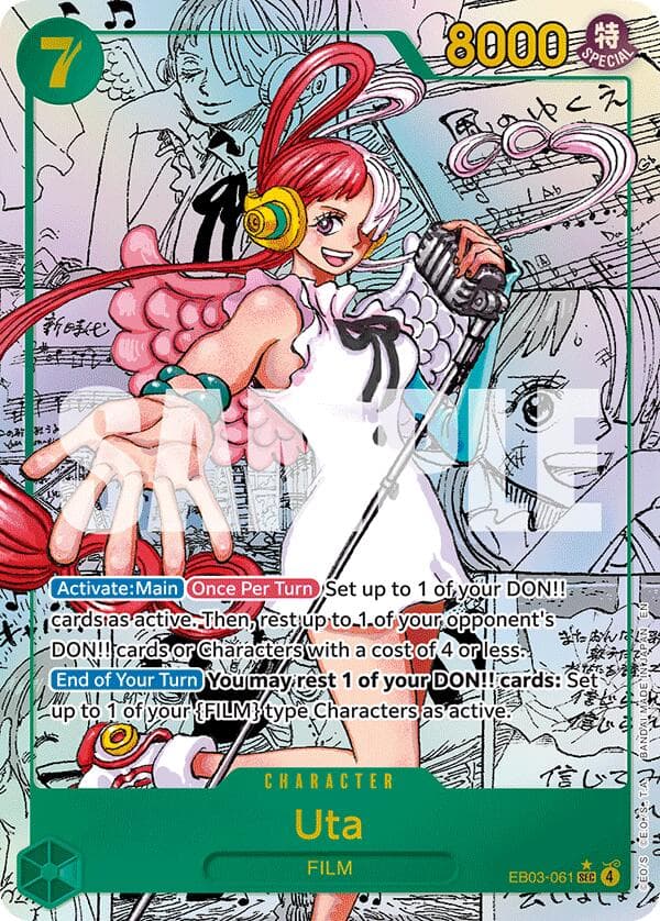 Uta (061) (Manga) — Extra Booster: One Piece Heroines Edition card