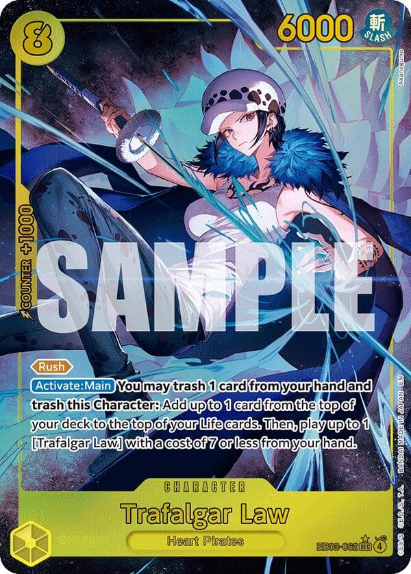 Trafalgar Law (Alternate Art) — Extra Booster: One Piece Heroines Edition card