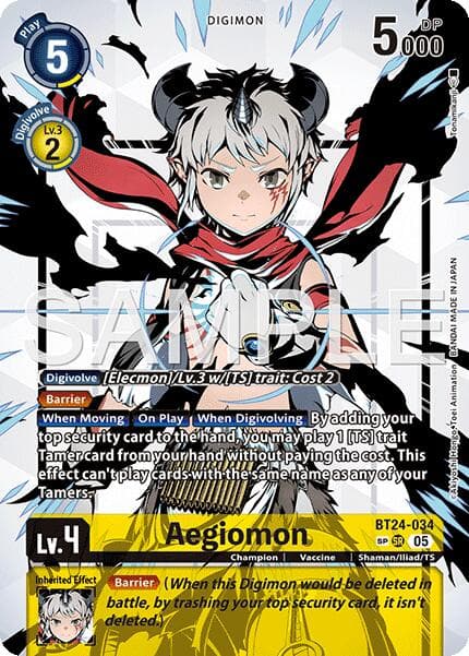 Aegiomon (SP) — Time Stranger card