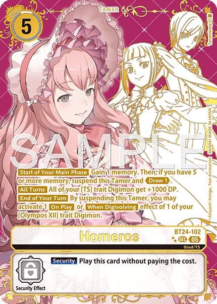 Homeros (Rare Pull) — Time Stranger card
