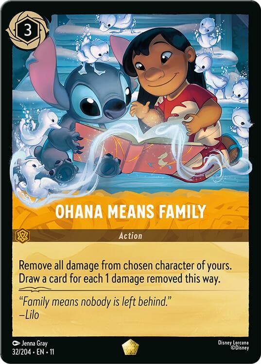 Ohana Means Family — Winterspell card