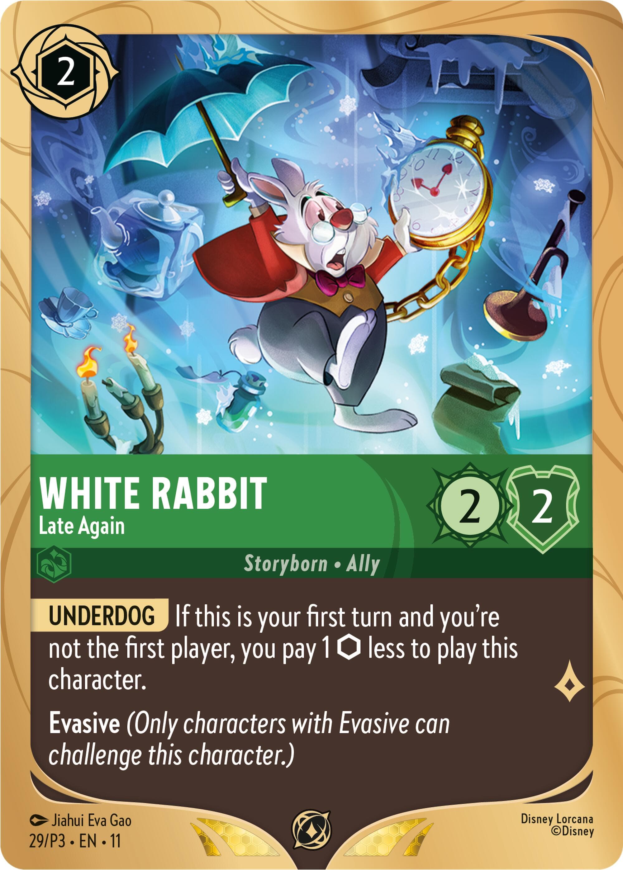 White Rabbit - Late Again — Disney Lorcana Promo Cards card
