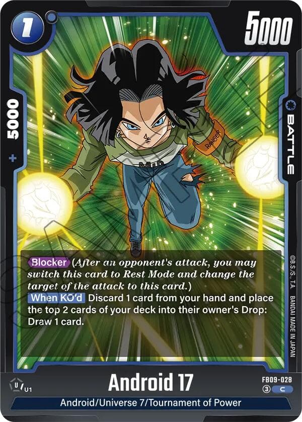 Android 17 - FB09-028 — Dual Evolution card