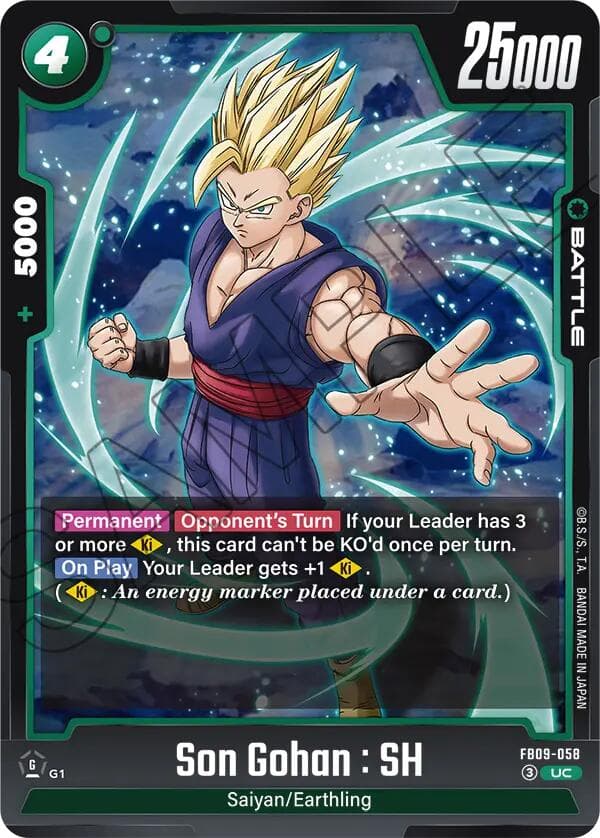 Son Gohan : SH - FB09-058 — Dual Evolution card