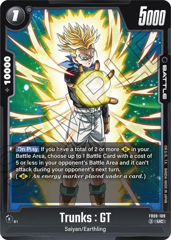 Trunks : GT - FB09-109 — Dual Evolution card