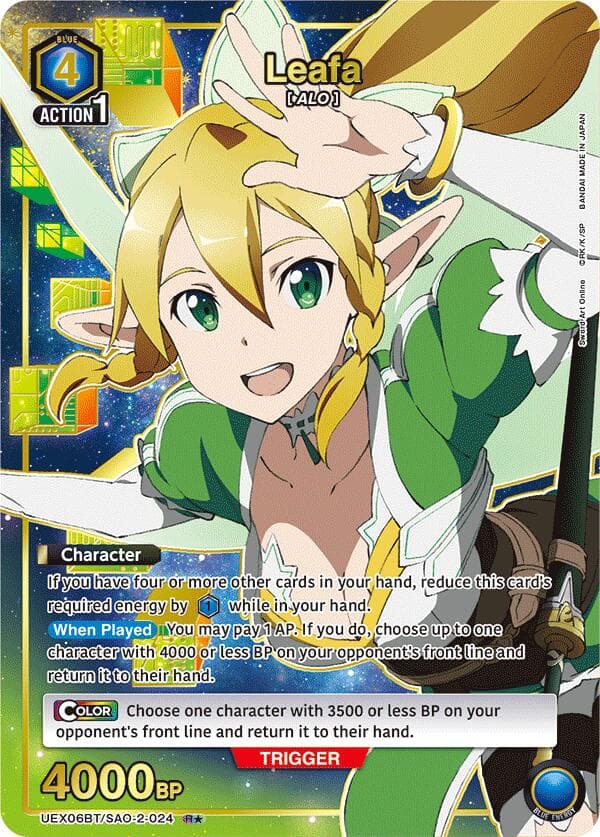 Leafa (024) (R*) — UEX06BT: Sword Art Online Vol.2 card