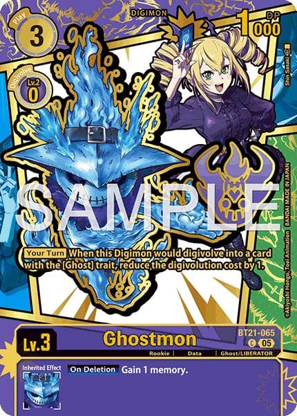 Ghostmon (Rare Pull) — Dawn of Liberator card