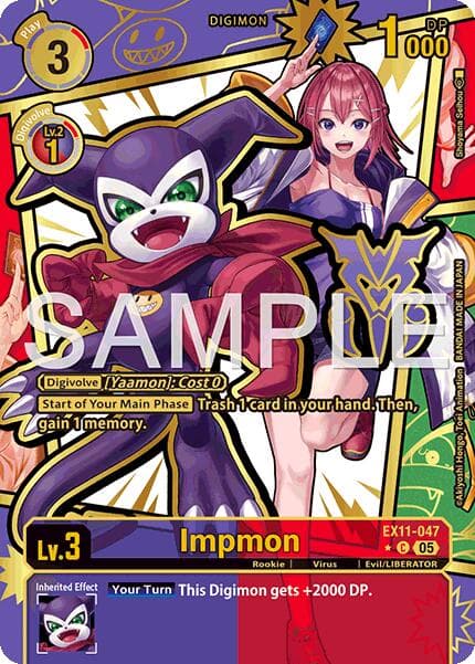 Impmon (Rare Pull) — Dawn of Liberator card
