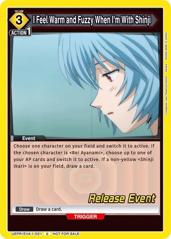 I Feel Warm and Fuzzy When I'm With Shinji — UE15BT: Evangelion: New Theatrical Edition Release Event Cards card