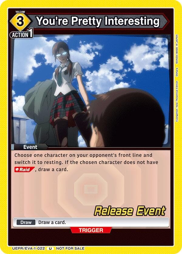 You're Pretty Interesting — UE15BT: Evangelion: New Theatrical Edition Release Event Cards card
