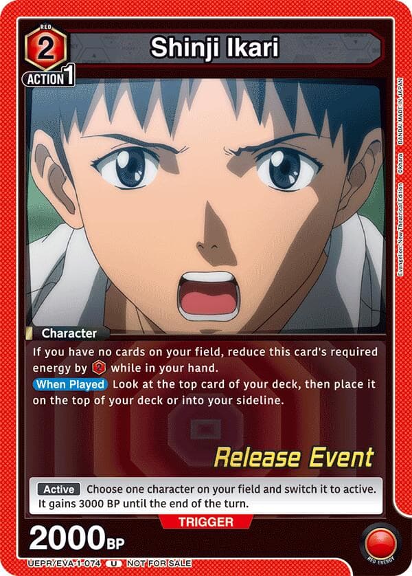 Shinji Ikari (074) — UE15BT: Evangelion: New Theatrical Edition Release Event Cards card