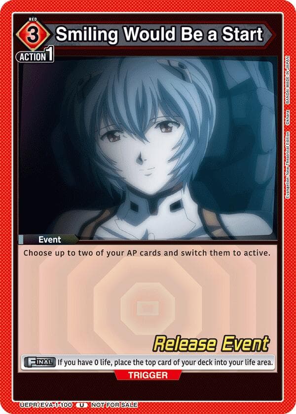 Smiling Would Be a Start — UE15BT: Evangelion: New Theatrical Edition Release Event Cards card