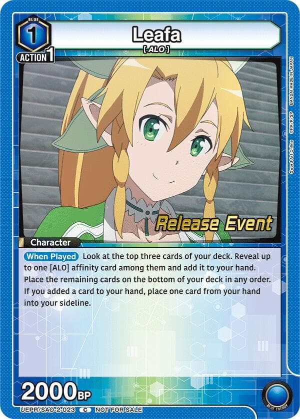 Leafa (023) — UEX06BT: Sword Art Online Vol.2 Release Event Cards card