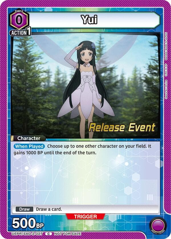 Yui (027) — UEX06BT: Sword Art Online Vol.2 Release Event Cards card