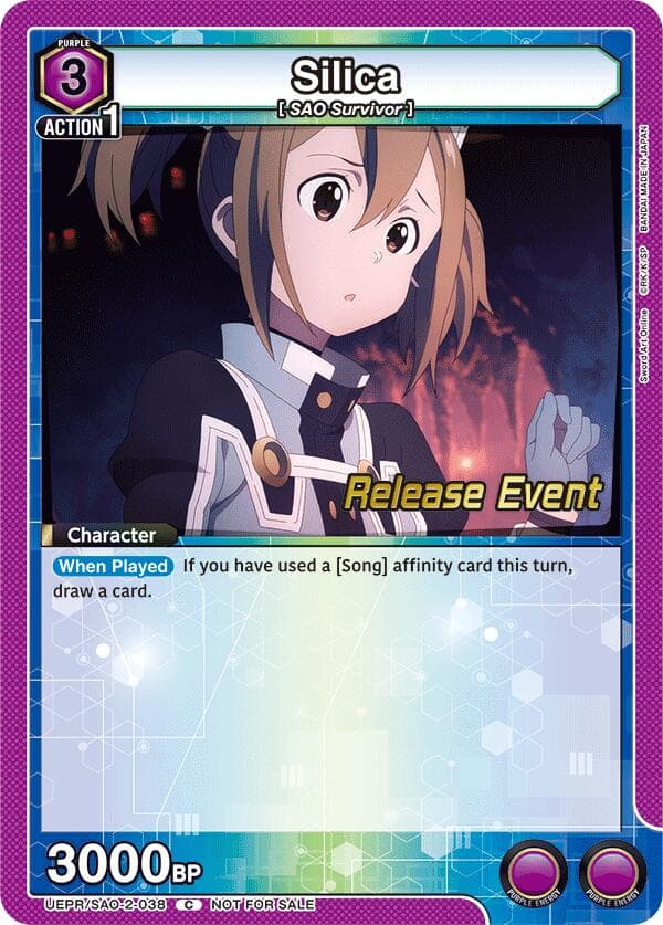 Silica (038) — UEX06BT: Sword Art Online Vol.2 Release Event Cards card