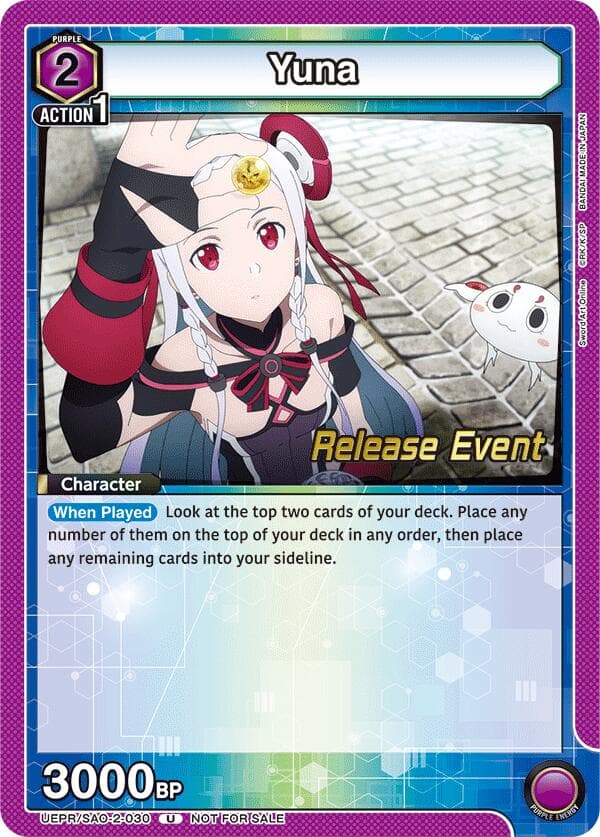 Yuna (030) — UEX06BT: Sword Art Online Vol.2 Release Event Cards card