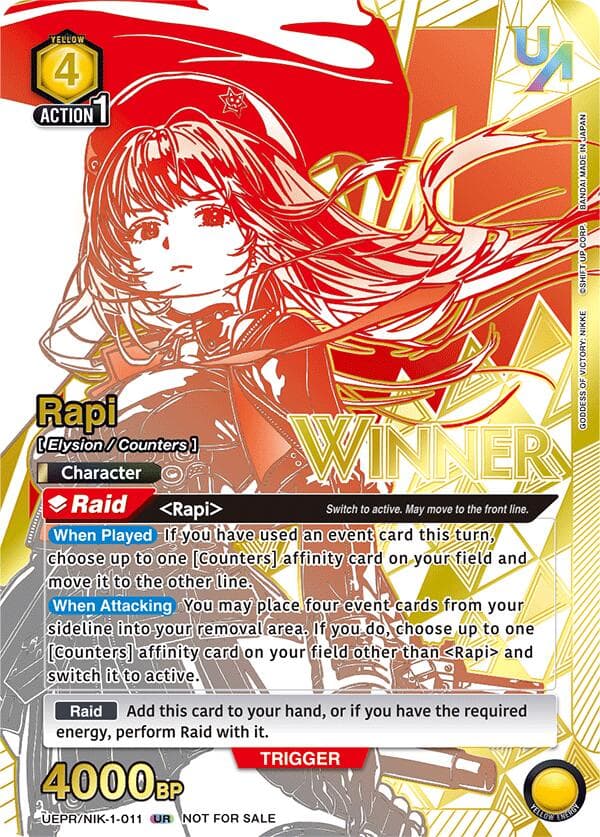 Rapi (011) (Winner) — Union Arena Promotion Cards card