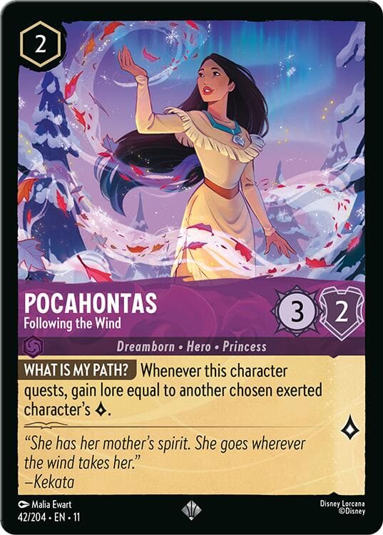 Pocahontas - Following the Wind — Winterspell card