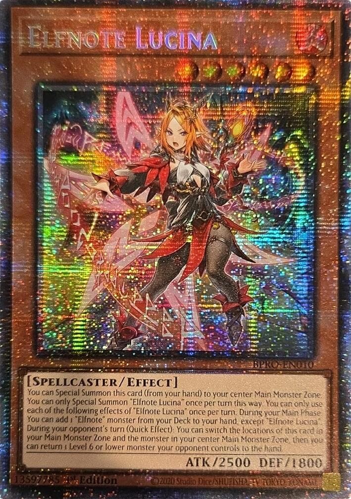 Elfnote Lucina (Starlight Rare) — Burst Protocol card