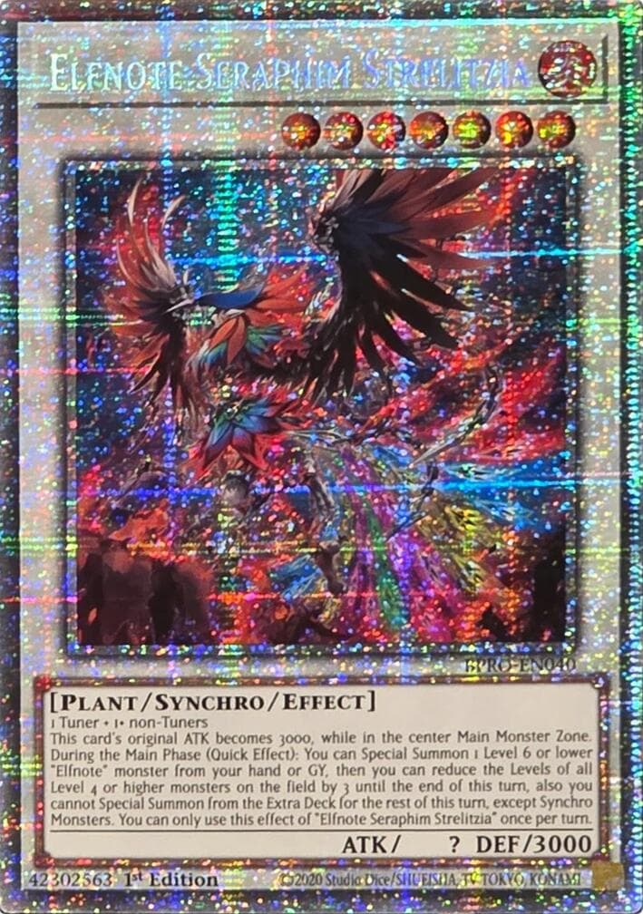 Elfnote Seraphim Strelitzia (Starlight Rare) — Burst Protocol card