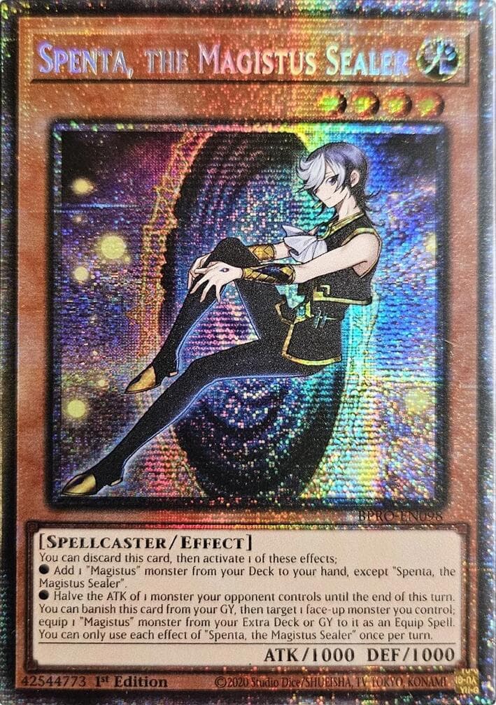 Spenta, the Magistus Sealer (Starlight Rare) — Burst Protocol card