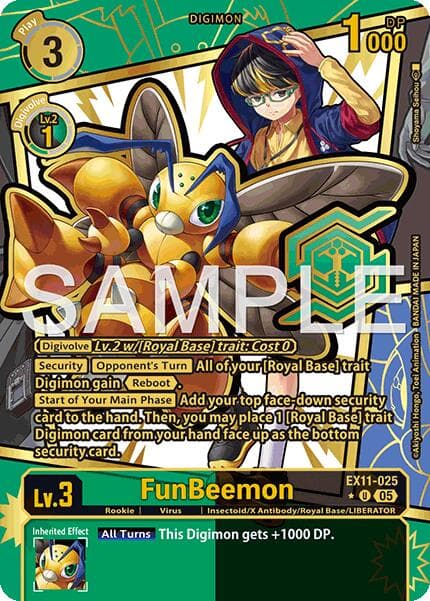 FunBeemon (Rare Pull) — Dawn of Liberator card