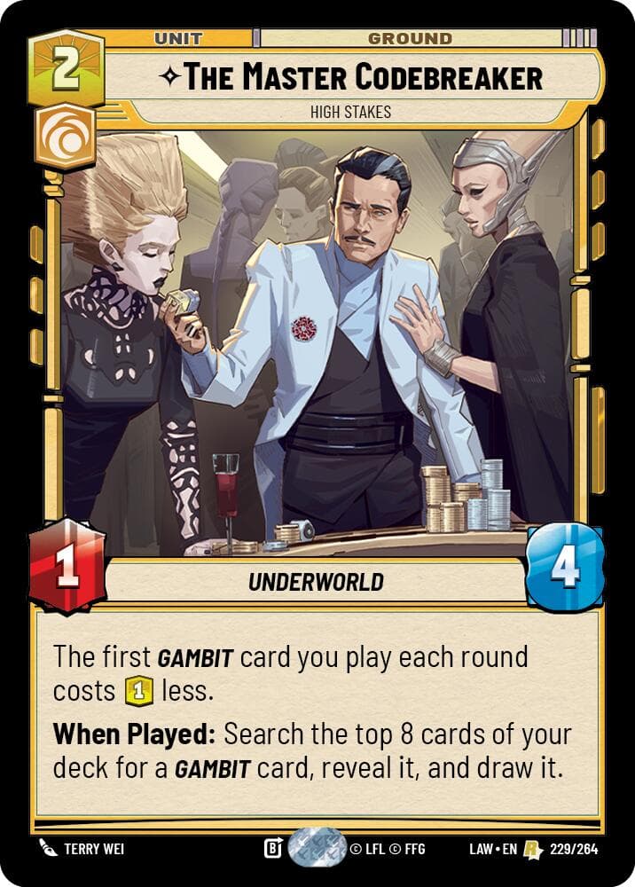 The Master Codebreaker - High Stakes — A Lawless Time card