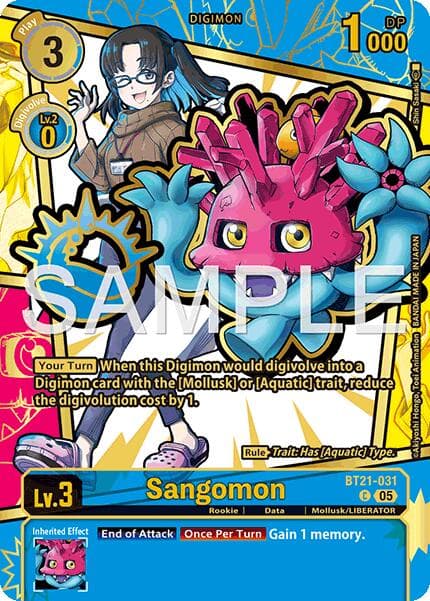 Sangomon (Rare Pull) — Dawn of Liberator card