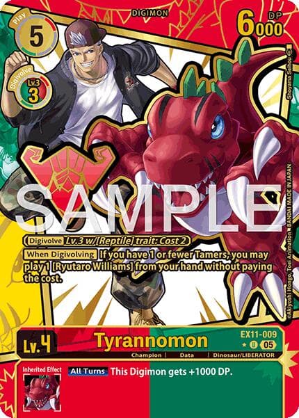 Tyrannomon (Rare Pull) — Dawn of Liberator card