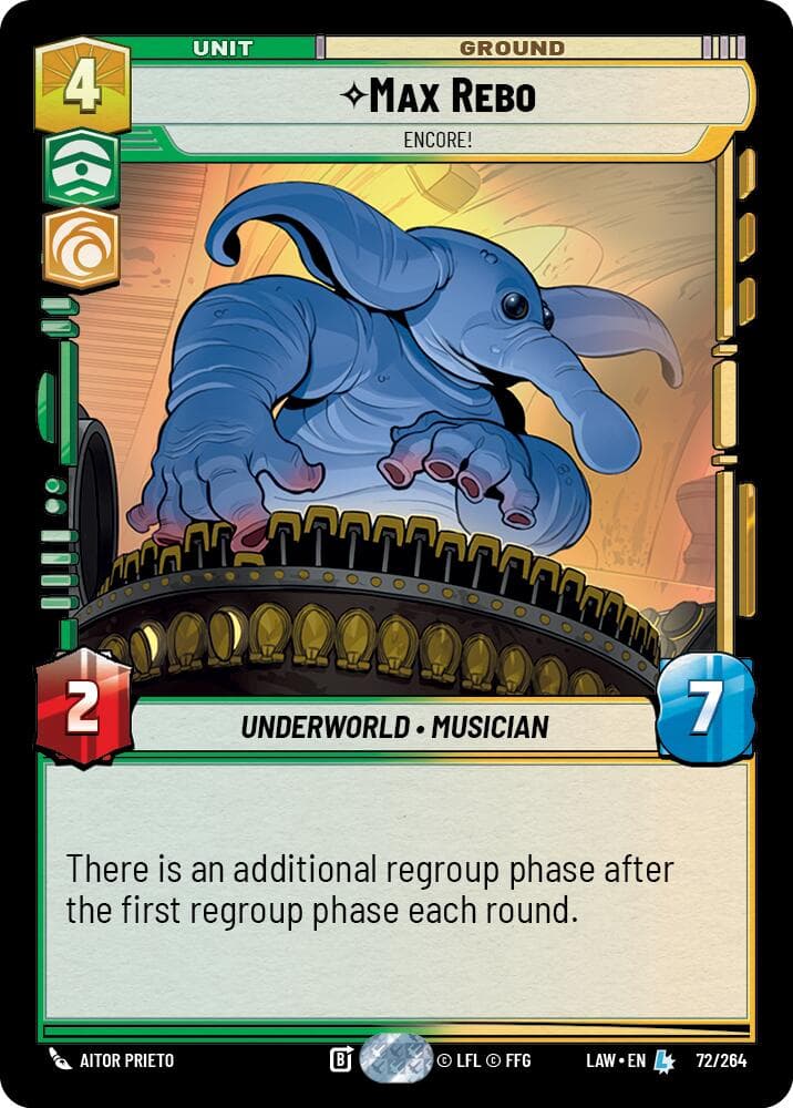 Max Rebo - Encore! — A Lawless Time card