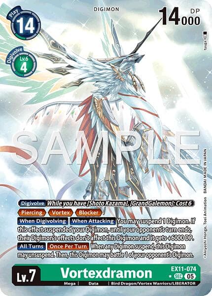 Vortexdramon (Alternate Art) — Dawn of Liberator card
