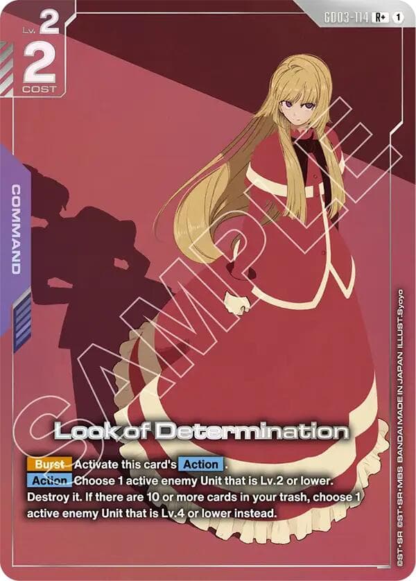 Look of Determination (R+) — Steel Requiem card