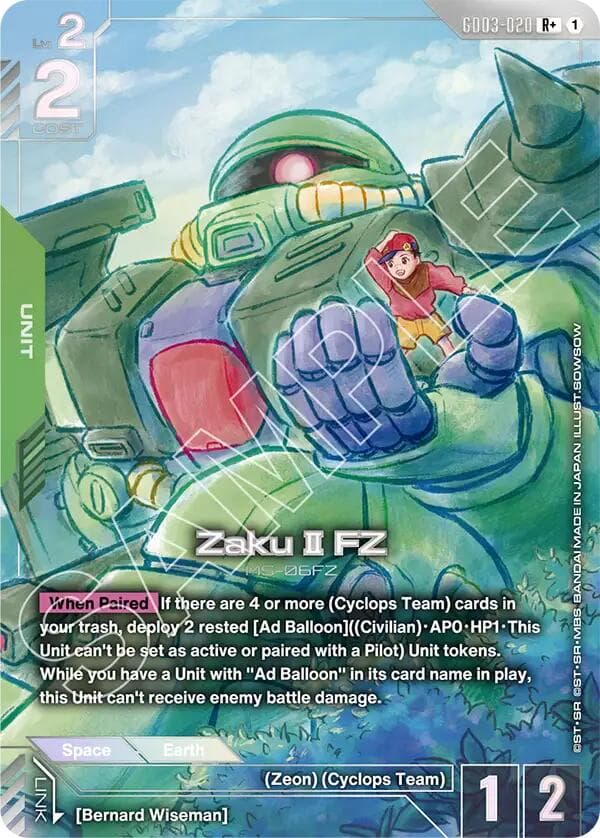 Zaku II FZ (R+) — Steel Requiem card