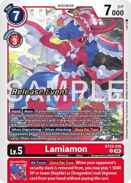 Lamiamon — Time Stranger Release Event Cards card