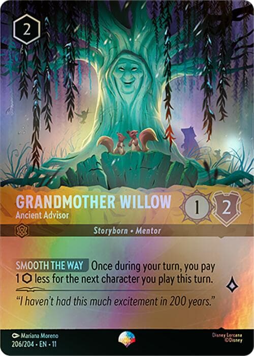 Grandmother Willow - Ancient Advisor (Epic) — Winterspell card