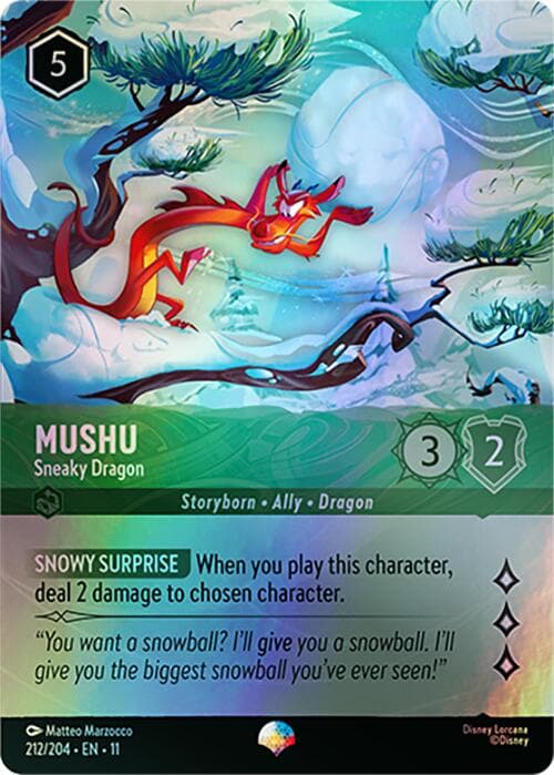 Mushu - Sneaky Dragon (Epic) — Winterspell card