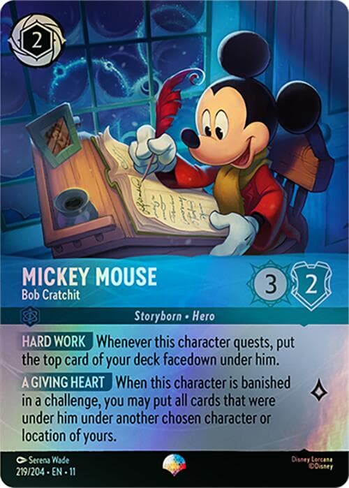 Mickey Mouse - Bob Cratchit (Epic) — Winterspell card