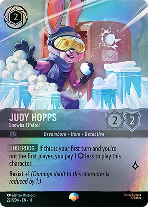 Judy Hopps - Snowball Patrol (Epic) — Winterspell card