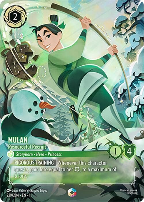 Mulan - Resourceful Recruit (Enchanted) — Winterspell card