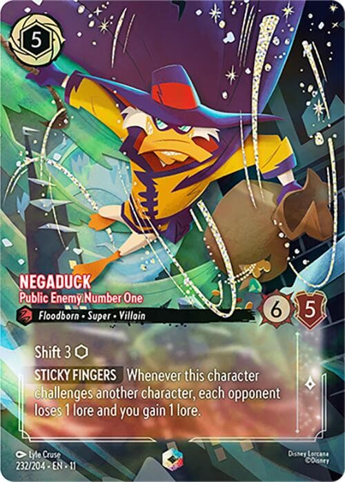 Negaduck - Public Enemy Number One (Enchanted) — Winterspell card