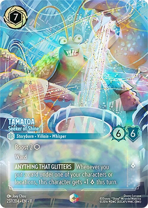 Tamatoa - Seeker of Shine (Enchanted) — Winterspell card